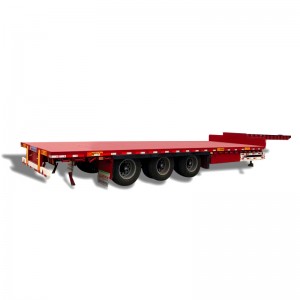 Lowest Price for Skeleton Container Trailer - Small goose neck low flat transportation semitrailer – Fushitong