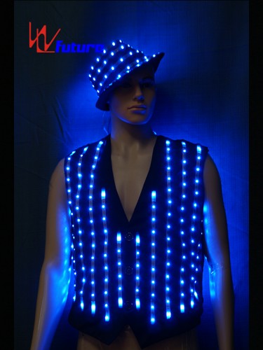 Custom LED Pixel Suit Costume with Hat For Stage Performance WL-0145