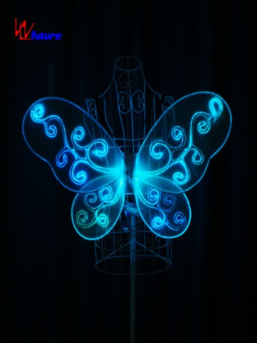 Glow in the dark LED fiber optic butterfly wings for children WL-0171E