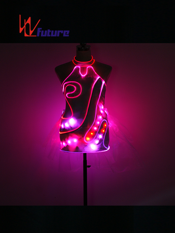 Chinese traditional LED cheongsam dress costume for show WL-0208 Featured Image