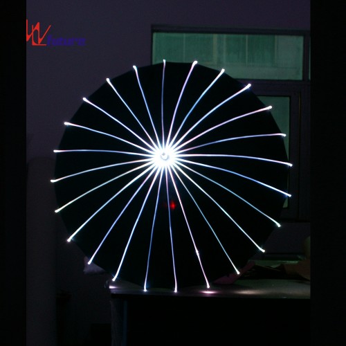 Glow in the dark fiber optic umbrella for dance show WL-047
