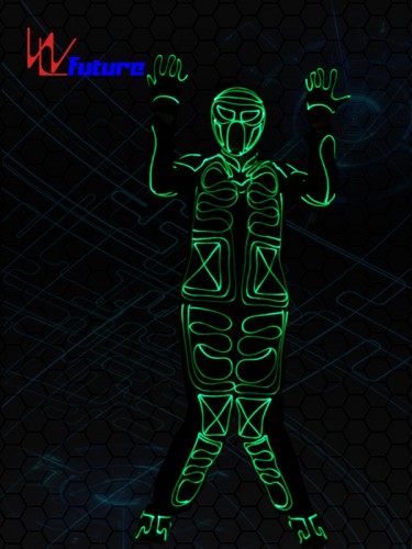 Fiber Optic Tron Dance Costumes,Glow In The Dark Clothing WL-0234