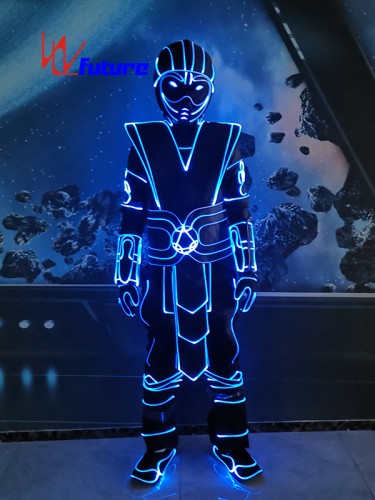 Future Glow In The Dark Suit Fiber Optic Costumes For Dance Show WL-0260