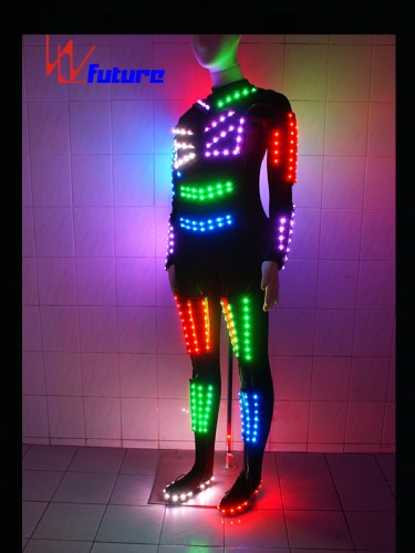 Spandex skinny LED clothes glowing costume for show WL-069