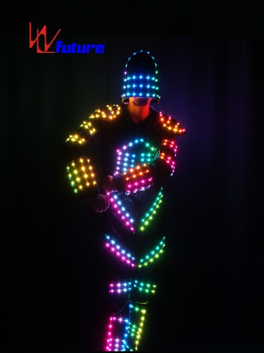 Robocop LED Tron Dance Costume with Helmet WL-0129