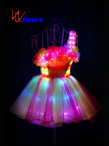Beautiful Sexy LED Short Skirt Costume for Girl Party WL-0142