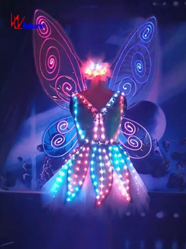 LED Butterfly Fairy Dress Flower Costumes for Entertainment WL-0295