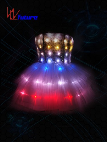 Remote Control LED Light-up Short Skirt for Young Girls WL-0143A