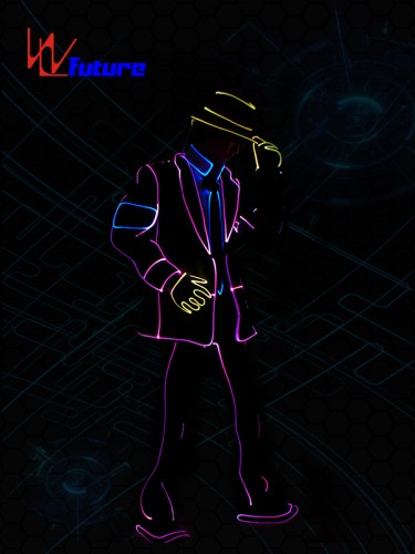 Future Glowing Michael Jackson Jacket Tron dance costumes WL-0161