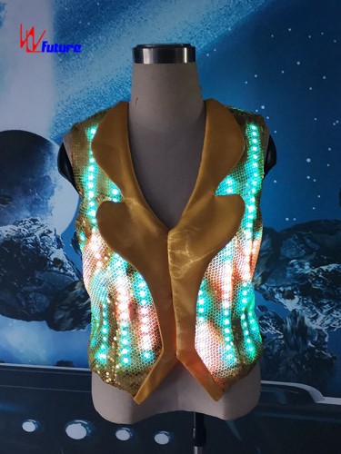 Cool Yellow LED Waistcoat Light up Suit WL-308