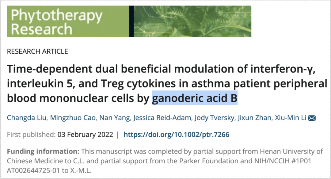 GAB exhibits unique beneficial cytokine modulation in asthmatics