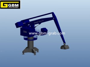 Crane hydraulique balance raikitra/mobile misy grab/hook