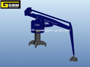Crane hydraulique balance raikitra/mobile misy grab/hook