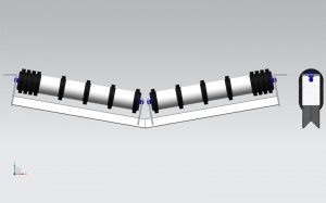 Камар Conveyor Disc резинӣ барои rollers қубур бори вазнин |GCS