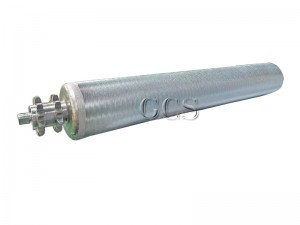 GCS reliëfrol verskaffer vervoerband roller met kettingwiel