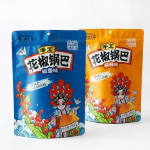 Foil Cute Stand Up Pouch Food Packaging Plastic Bag With Zipper
