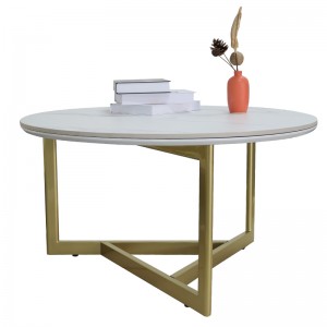 Slate Coffee Table with Metal Frame