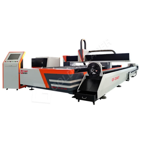 I-CNC Fiber Laser Sheet Metal And Pipe Cutting Machine GF-1530T Izici Izingxenye