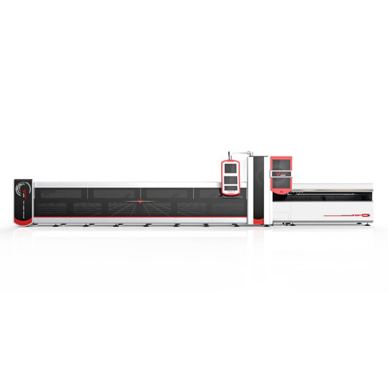 Cnc Fibra Lasera Tranĉa Maŝino Por Metala Tuba Pipo P2060 / P3080