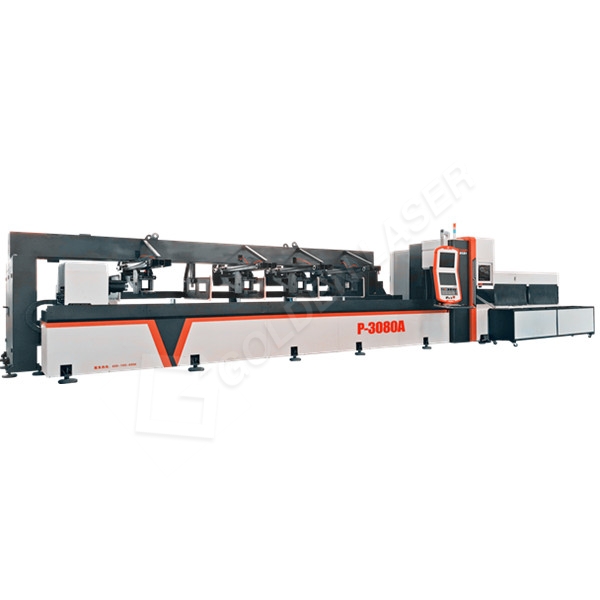 Mașină profesională de tăiat cu laser cu fibre CNC P3080A pentru industria de prelucrare a materialelor din tuburi metalice
