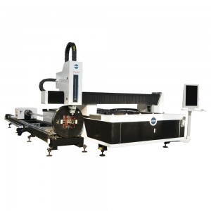 GM3015FTA Mpempe akwụkwọ & Tube Fiber Laser Cutting Machine