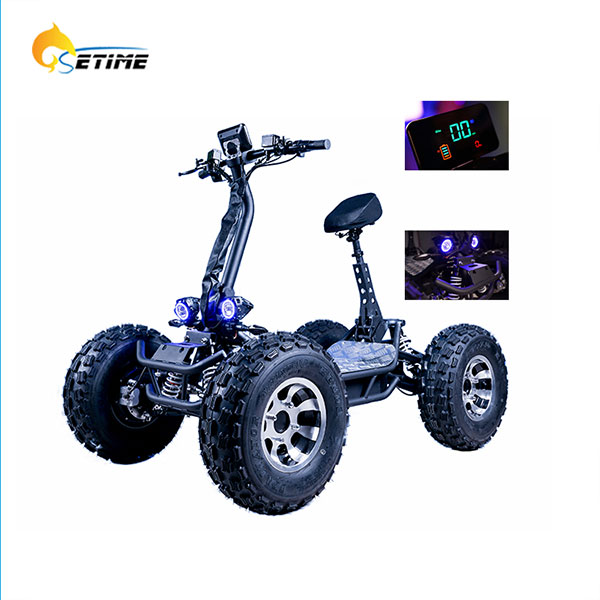Lityumlu Güçlü ATV Elektrikli Dağ Tankı Dört Tekerlekli Elektrikli Scooter