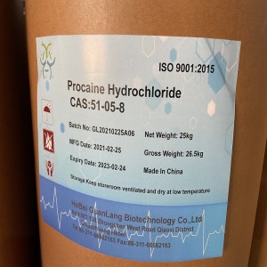 Cyflenwr hydroclorid Procaine yn llestri CAS 51-05-8
