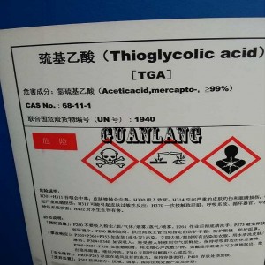 tioglikolskābes piegādātāji tioglikolskābes ražotāji Ķīnā ar cas 68-11-1