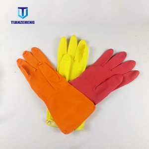 kitchen cleaning rubber latex household gloves HLA003