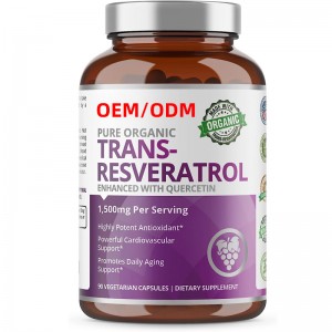 Wholesale OEM Private Label Anti-age Trans Resveratrol Capsules