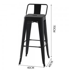 High-Quality Cheap Restoring Vintage Metal Lawn Chairs Factory products –  cheap hy2002 homemade Stackable High end Coffee Shop restaurant metal wood Bar chair luxury bar stools for kitchen ...
