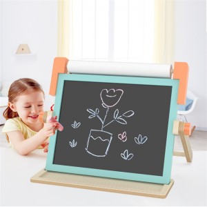 Little Wood painting table top easels wholesale stand Double Sided 4-in-1 Easy Easel for kids Fold And Carry chalk board sublimation