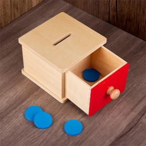 Little room Kids Gift Toys Display Commemorative Storage Money Wooden Coin Box