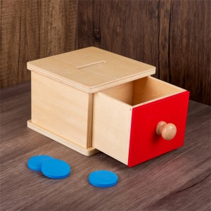 Little room Kids Gift Toys Display Commemorative Storage Money Wooden Coin Box