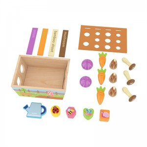 Little Room best gift colorful vegetable  set wooden toys for children and flower