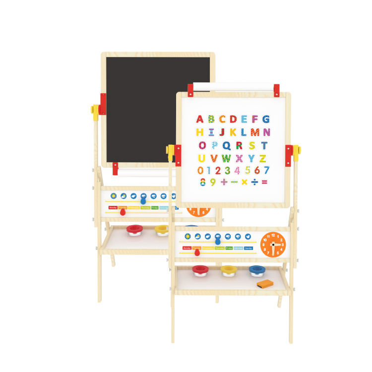 Little Room Wooden Easel | Double Sided Kids Standing Easel | 3 Years And Up