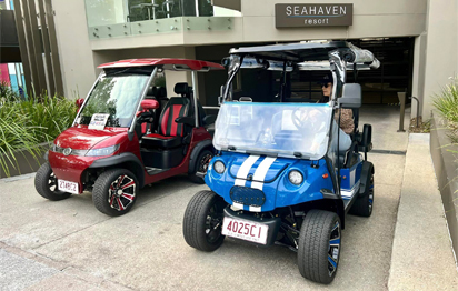 HDK GOLF CART:​The Noosa Concourse official transport for the 2023 event