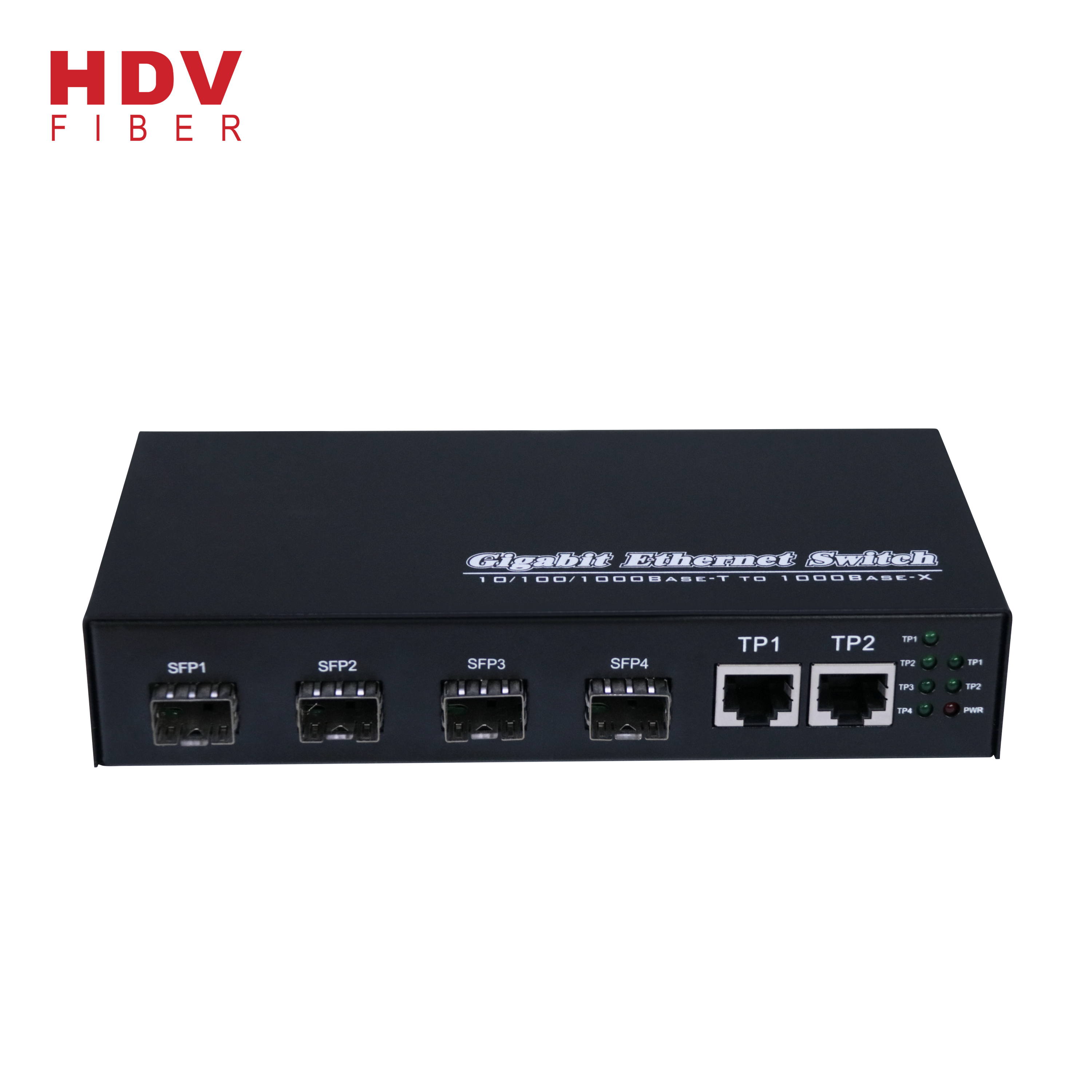 4 Ports Gigabit Ethernet Network SFP Switch, Dual SFP & RJ45 Media  Converter