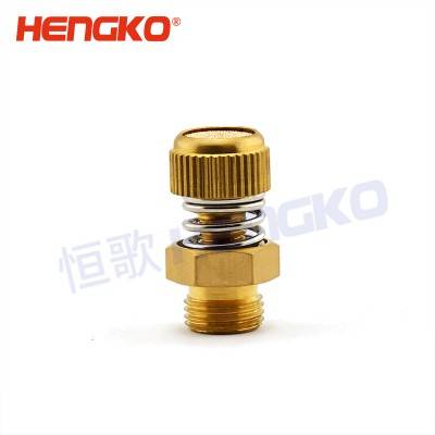 HSD 3/8 NPT Male manual with external spring and right adjustment muffler silencer air pneumatic solenoid crankcase, sintered bronze