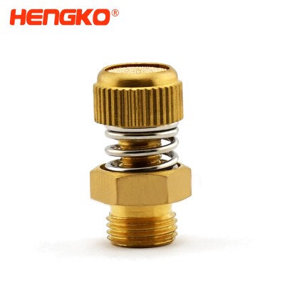 HB Micron aço inoxidável bronze sinterizado elemento filtrante 1/4" ar pneumático fluxo controlador de velocidade silenciador de rosca