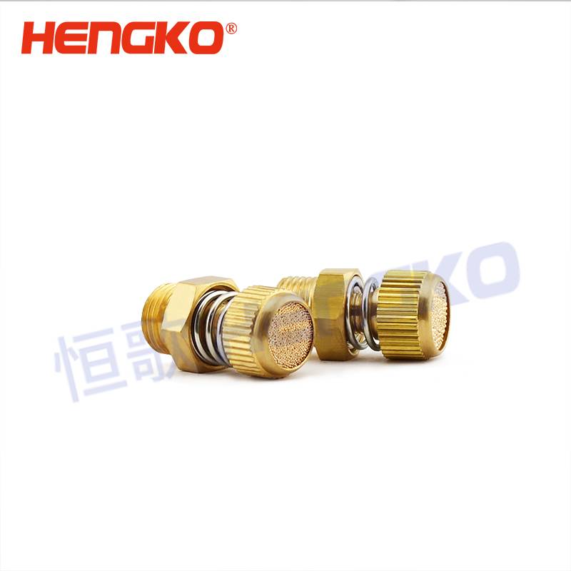Topkwaliteit filter - gesinterde brons / SS pneumatiese uitlaatdemper luguitlaatopening vir kompressor - HENGKO