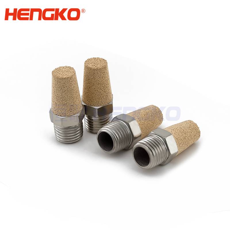 OEM Supply Porous Filter - HBSL-SEB Sintered Bronze Brass Exhaust Filter Silencer 1/2 Male NPT Thread Pneumatic Muffler – HENGKO