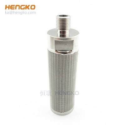 90 100 Micron sintered porous metal stainless steel filter cylinder wire mesh strainer, 304 316L