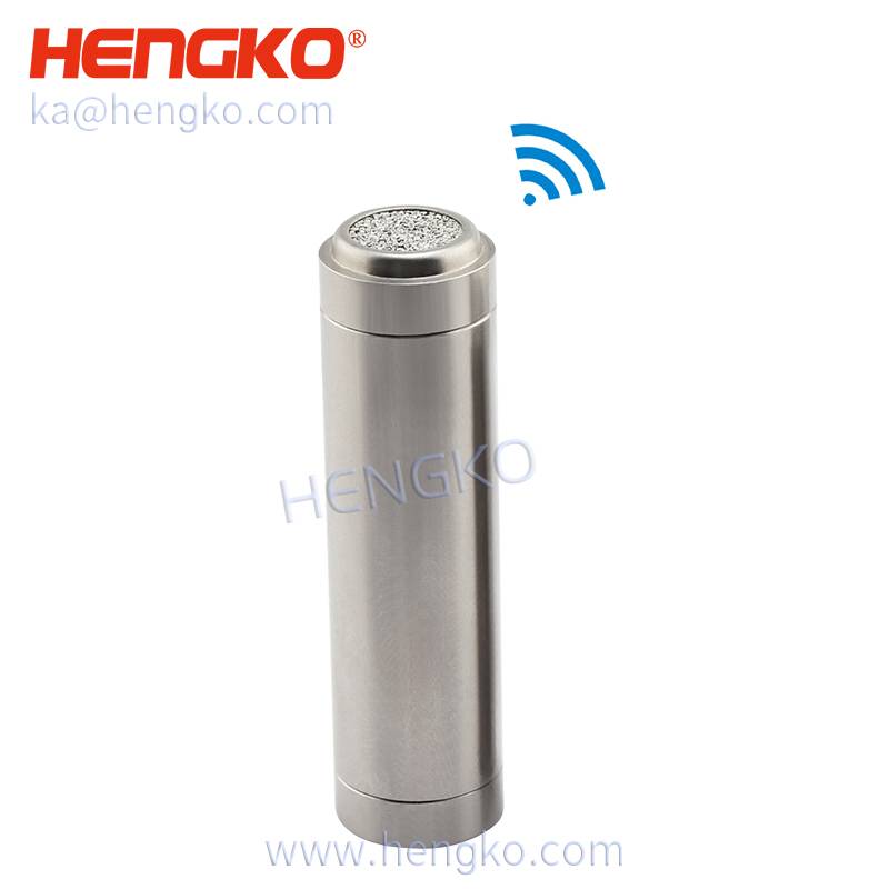 Сензор за влажност на висока температура - Безжичен рекордер за следење на висока температура и релативна влажност со филтер диск од порозен метал од нерѓосувачки челик - HENGKO