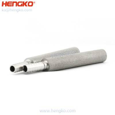 HENGKO 2 10 15 мікрон, спечений пористий метал, нержавіюча сталь 316L, аераційний бульбашковий дифузор, вуглеводний камінь, содовий фільтр із зубчиком 1/8” для домашнього пивоваріння, вина