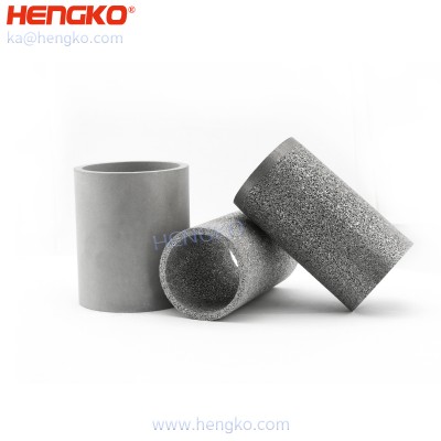 40-50 အွမ်မိုက်ခရို ချွေးပေါက်အဆင့် sintered porous metal SS stainless steel filter tube