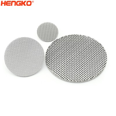 2 5 50 100 150 300 Microns porous 304 316L SS steel stainless steel wire sintered mesh filter disc