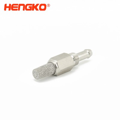 Flow control exhaust muffler silencers porous metal sintered stainless steel air breather vent