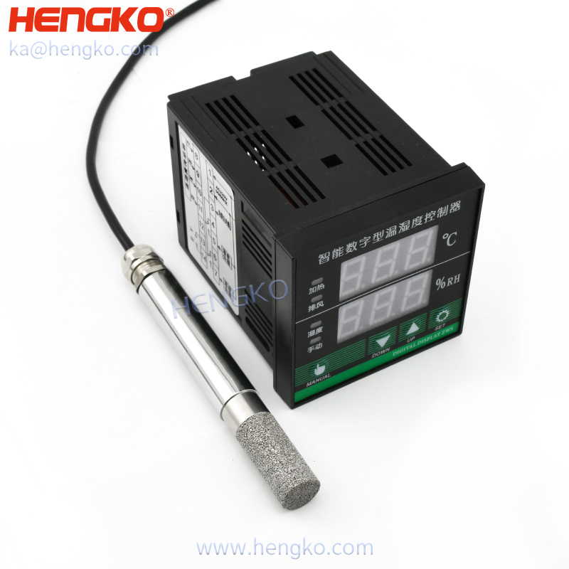 Fabricant de transmetteur d'humidité - contrôleur de température et d'humidité avec capteur qui supporte une température élevée utilisée pour l'incibateur d'œufs, 0-99,9% HR - HENGKO