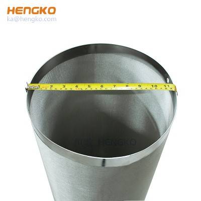 I-Anti-Corrosion Microns Powder Porous Sintered Metal Filter Cartridge For Filtration System